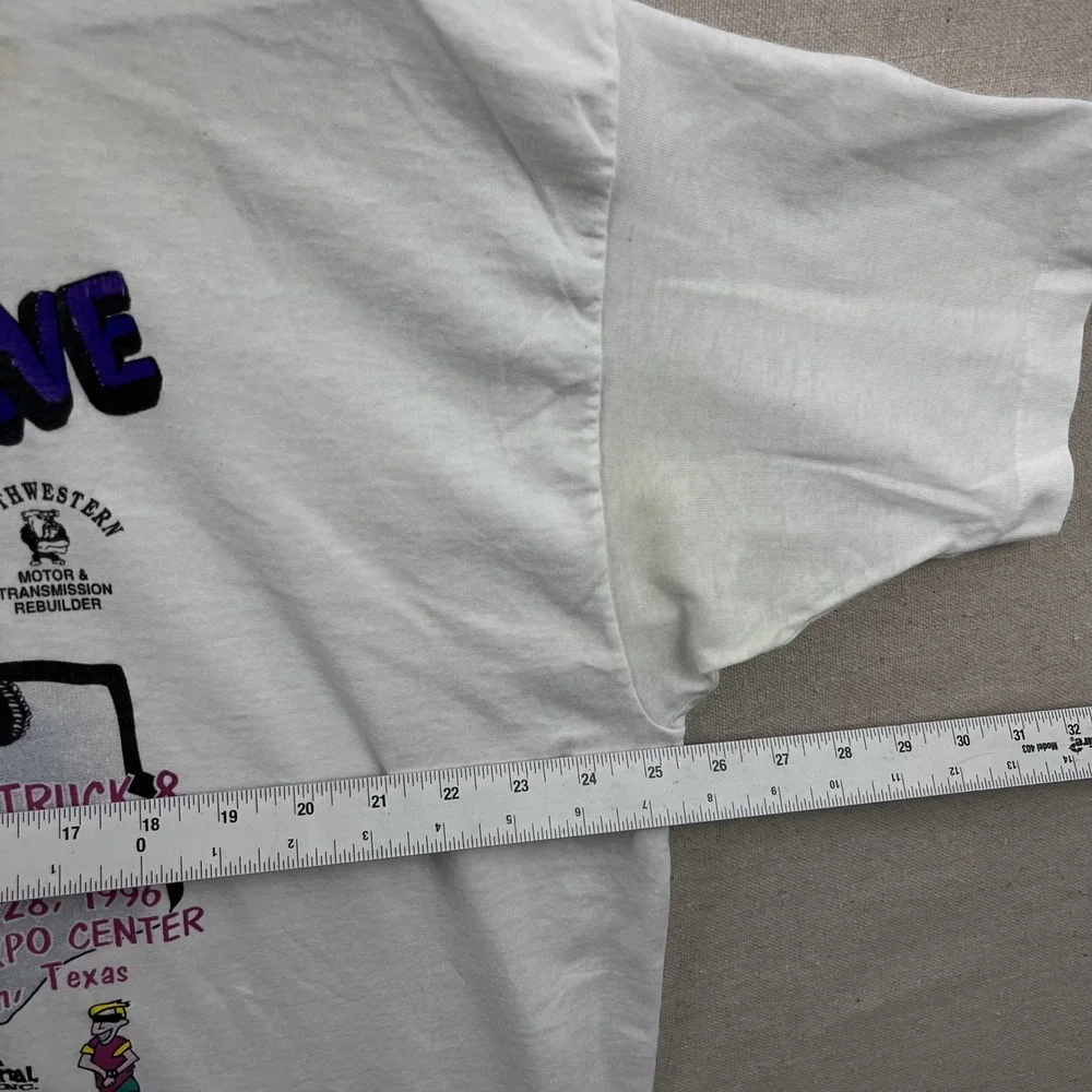 Fruit of the Loom Texas Heat‎ Wave T Shirt Mens XXL White 1996 Car Show Graphic